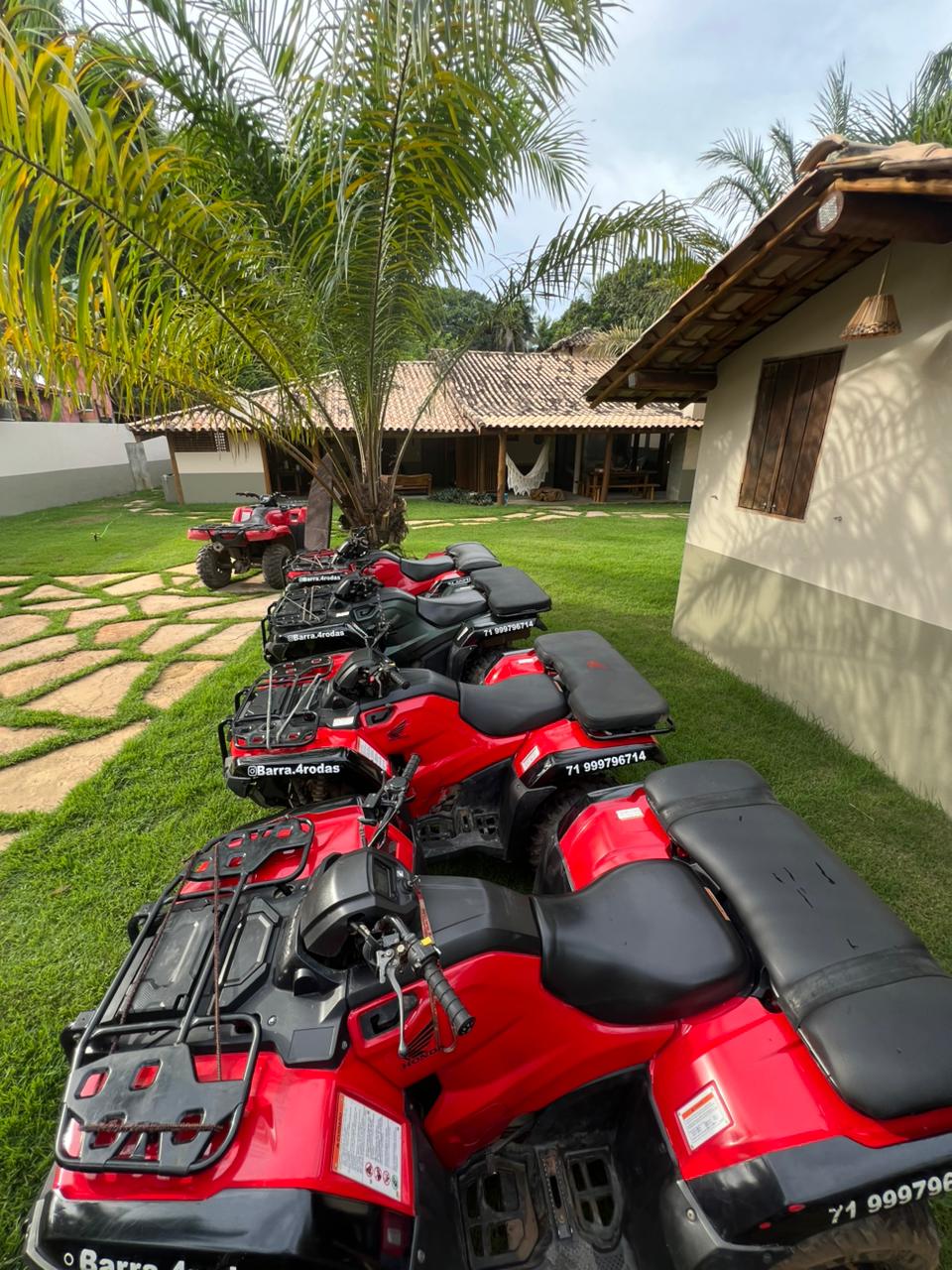 Quadriciclo com vista para a paisagem